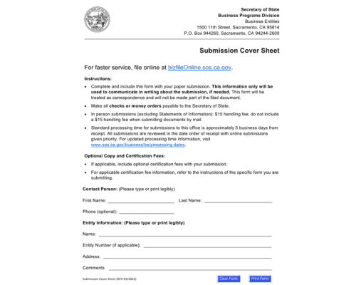 File Form SI-100: Keep Your California Business Compliant